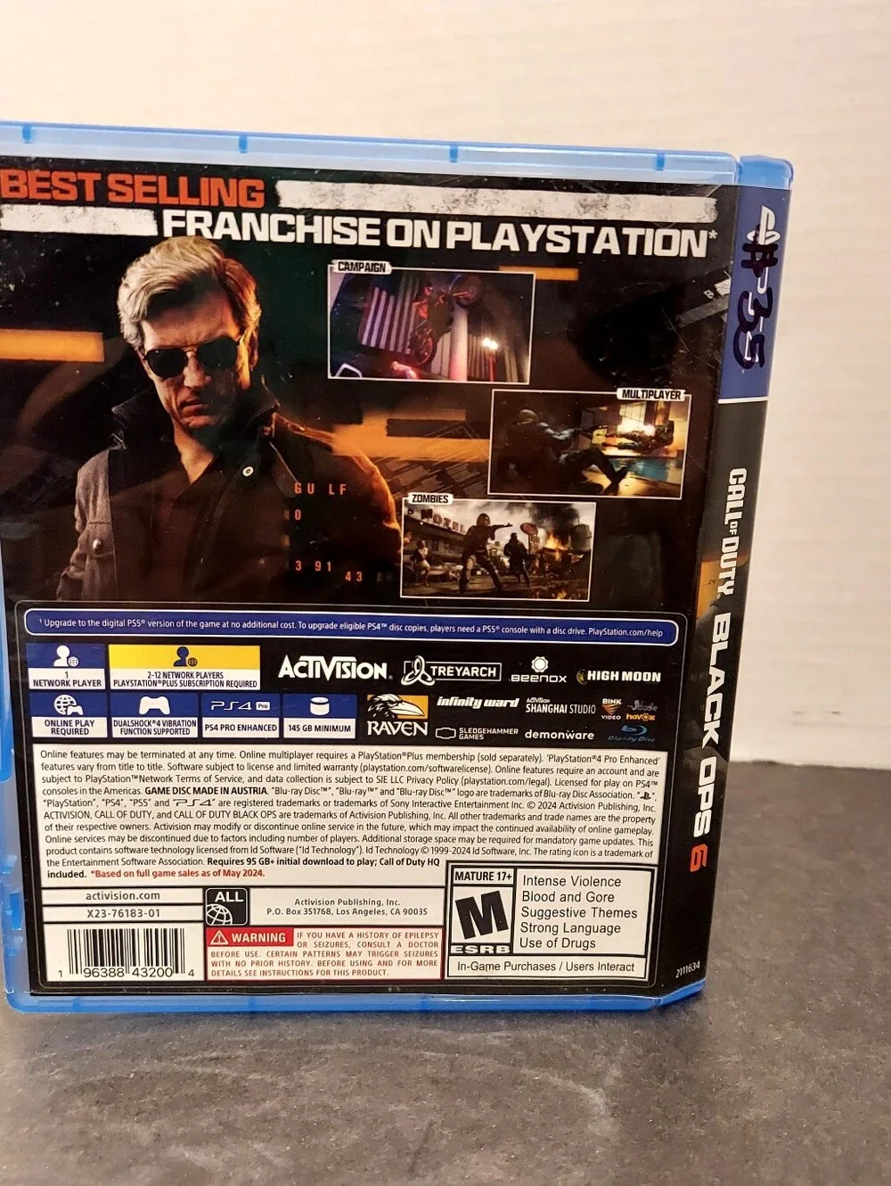 Call Of Duty: Black Ops 6 Sony PlayStation 4 PS4 call of duty black ops 6 ps4